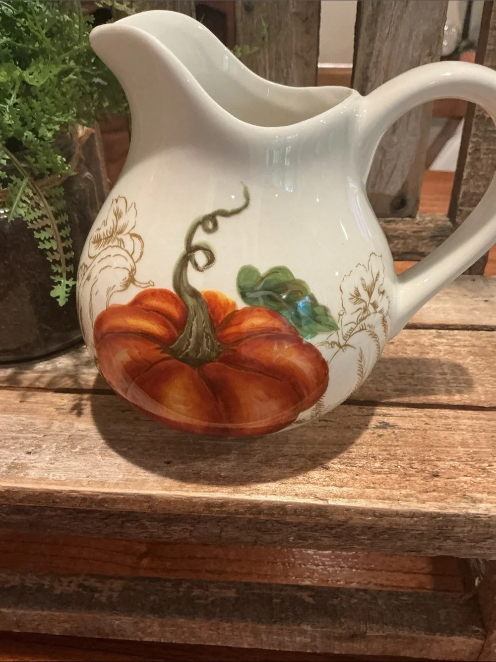 Fall Pumpkin Cream and Sugar Set